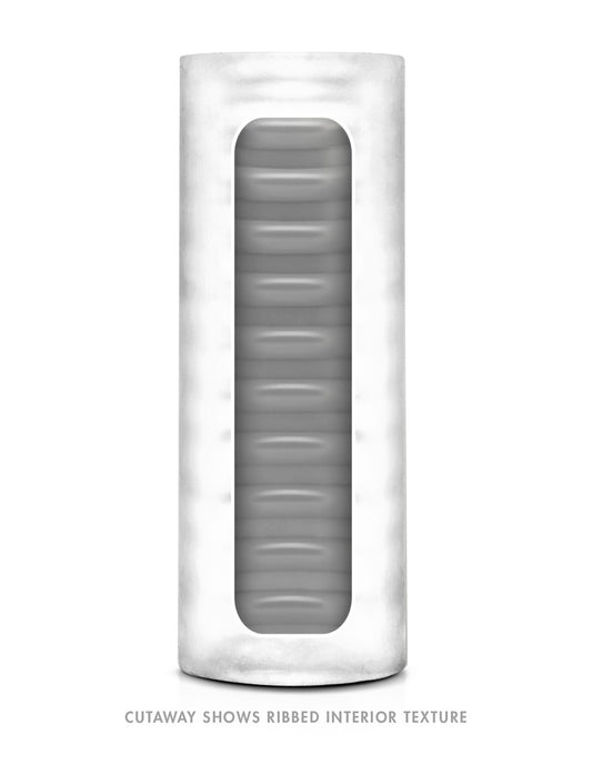 X5 Men by Blush Novelties Fifi Bag Clear Masturbator Cut Away