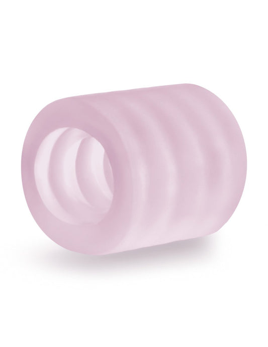 X5 Men by Blush Novelties Goin Down BJ Stroker Pink Side