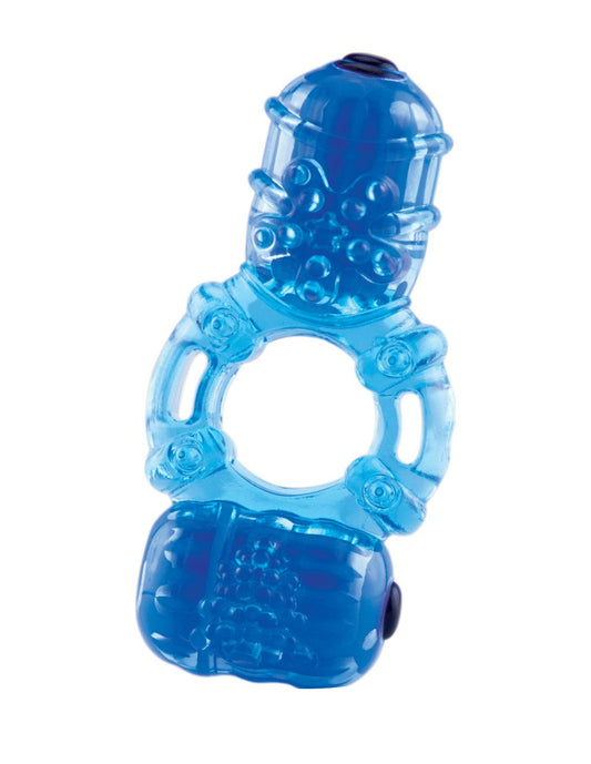 Screaming O The Big O 2 Double Vibrating Cockring Blue