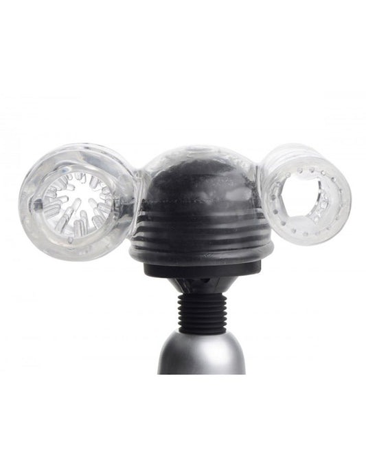 XR Brands Clear Twin Turbo Strokers Attachment