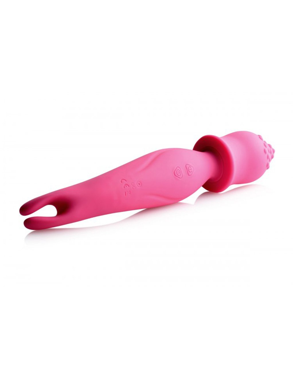 XR Brands Pink Masturbator Dual Diva 2-in-1 Silicone Massage