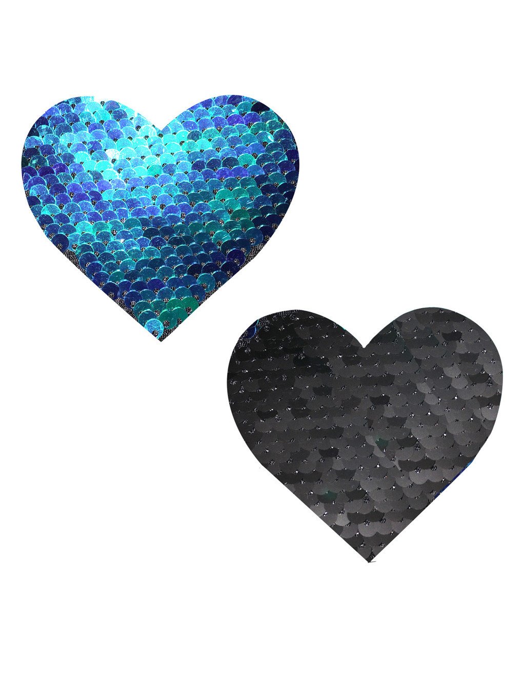 Neva Nude Ariel Reversible Sequin Heart Pasties - Lingerie - Accessories