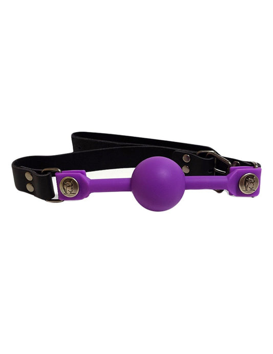 Spartacus Silicone Small Ball Gag Purple