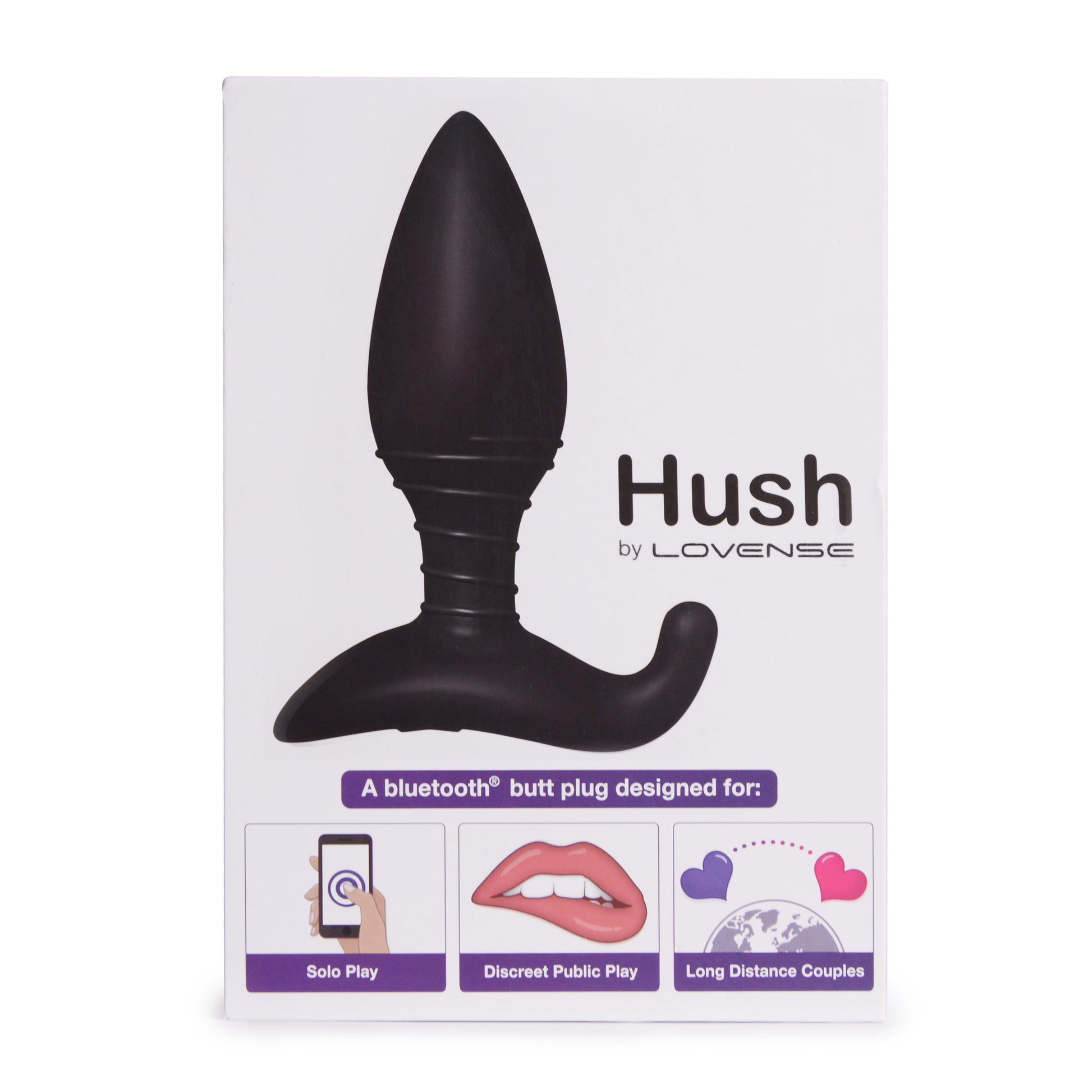 Lovense Hush Remote Control Vibrating Butt Plug Medium - Novelties - Plug