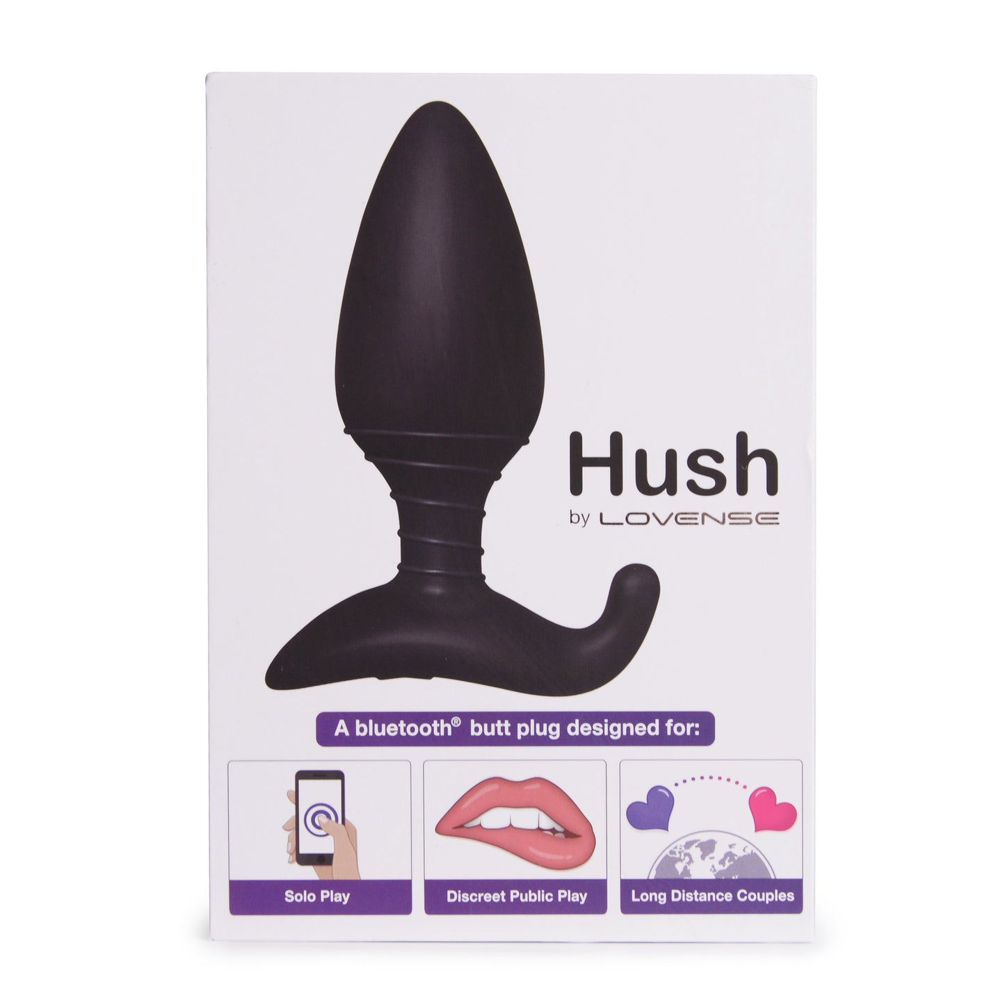 Lovense Hush Remote Control Vibrating Butt Plug Small - Novelties - Plug