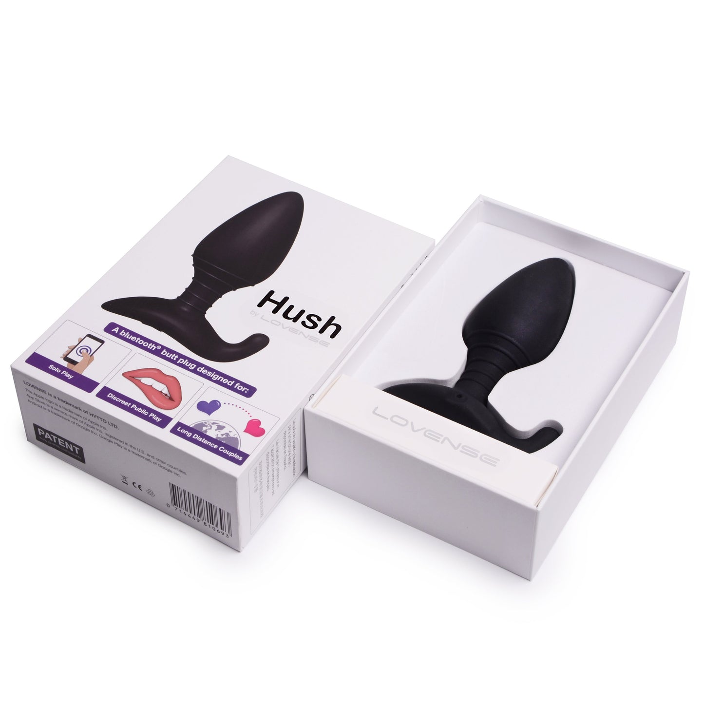 Lovense Hush Remote Control Vibrating Butt Plug Small - Novelties - Plug