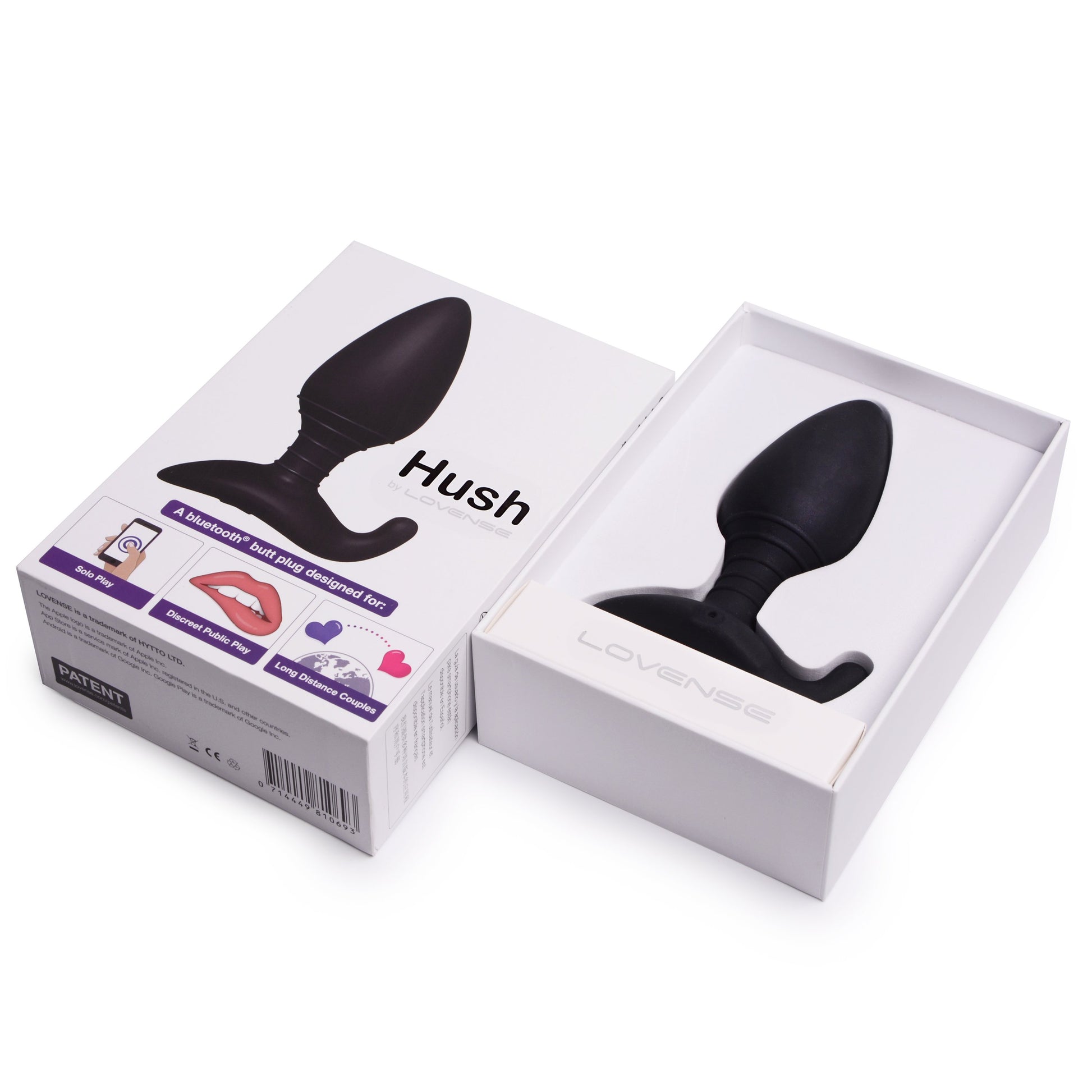 Lovense Hush Remote Control Vibrating Butt Plug Small - Novelties - Plug
