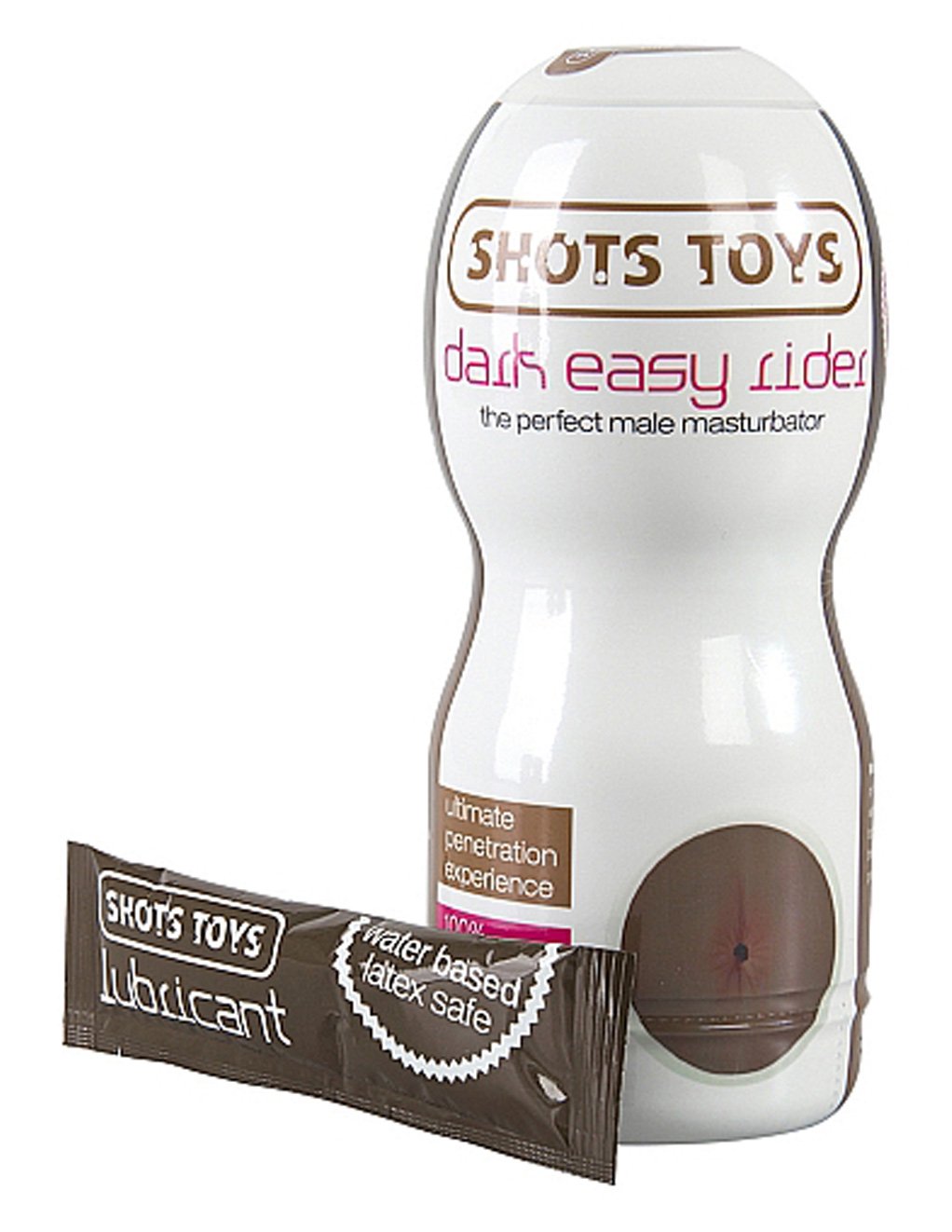 Shots America Dark Easy Rider Anal Masturbator Brown