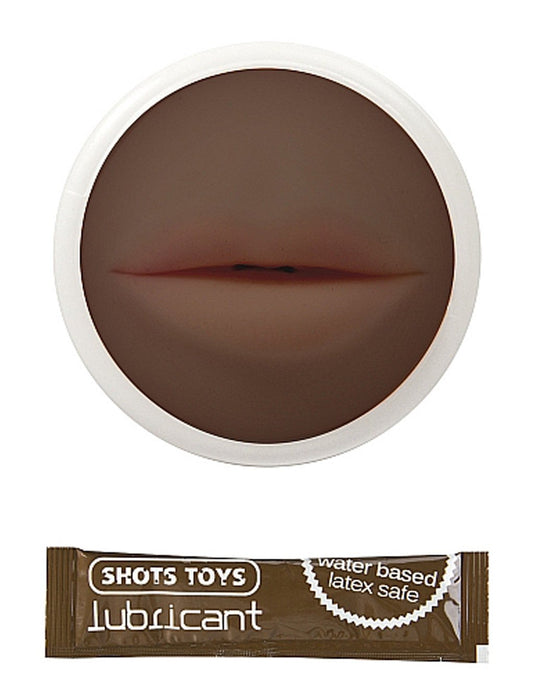 Shots America Dark Easy Rider Mouth Masturbator Brown