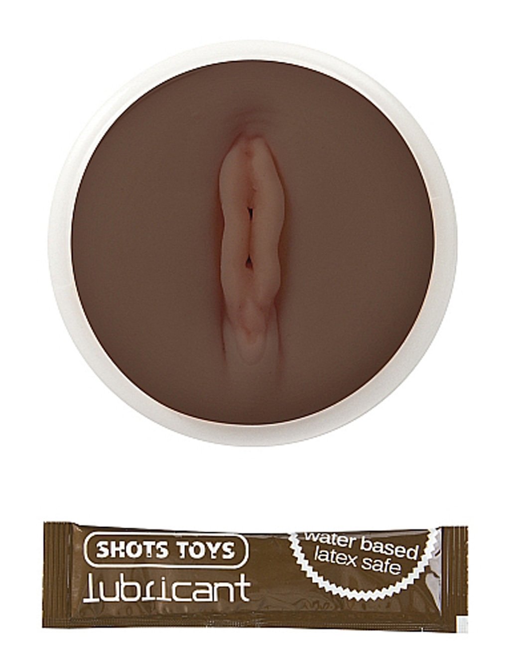 Shots America Dark Easy Rider Vaginal Masturbator Brown