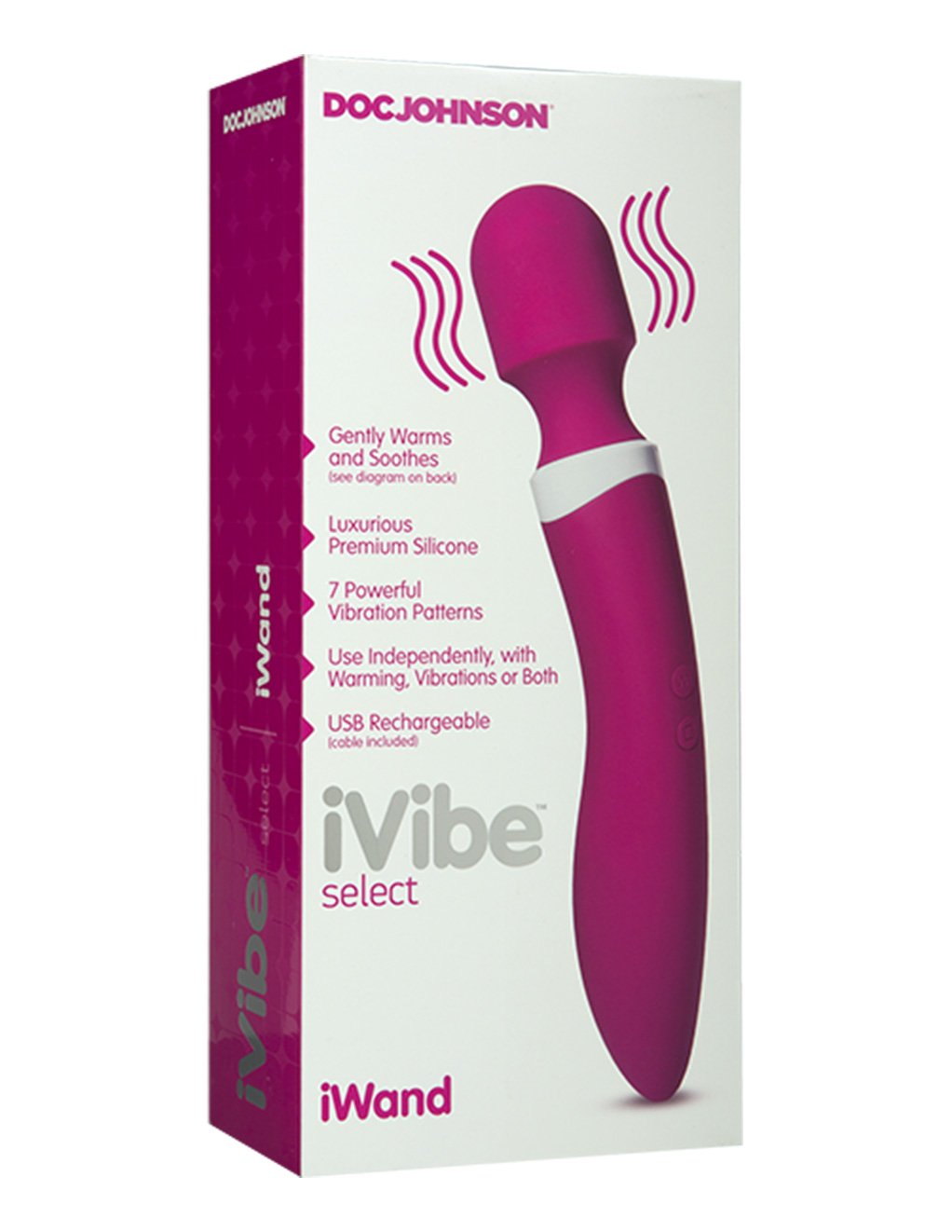 iVibe Select by Doc Johnson iWand Warming Massager - Novelties - Massager