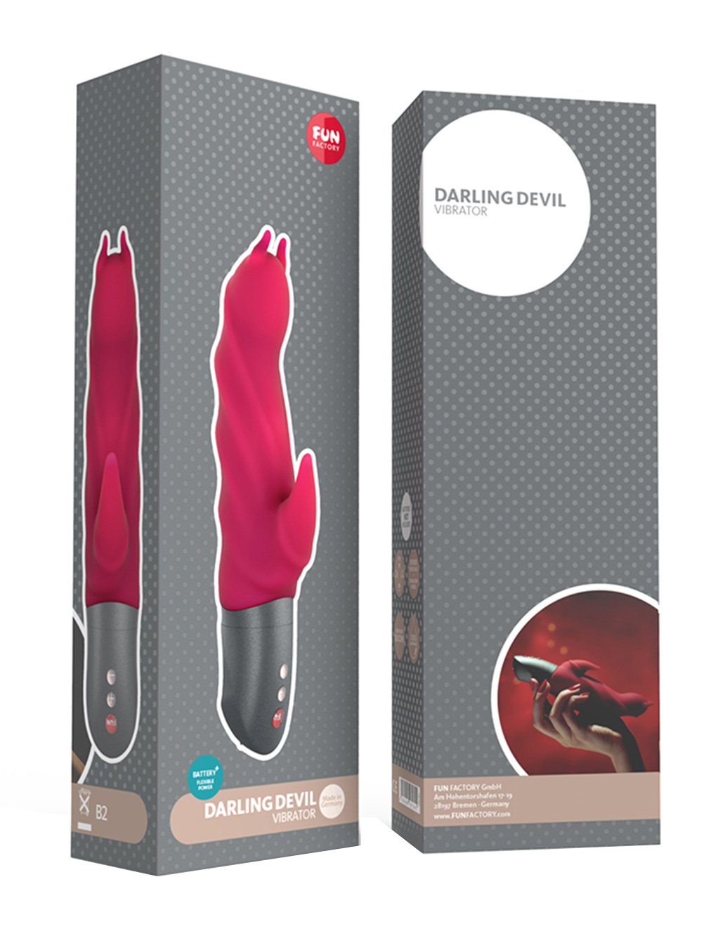 Fun Factory Darling Devil Hybrid Dual Stimulation Vibrator - Novelties - Dual/Multi