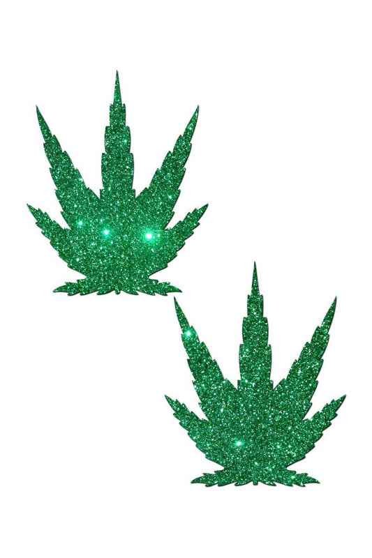 Pastease Glitter Pot Leaf Nipple Pasties