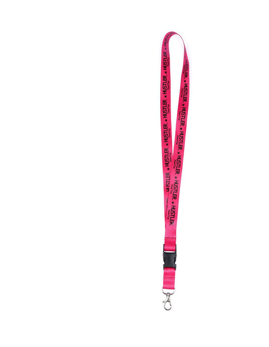 Hustler Pink & Black Logo Lanyard