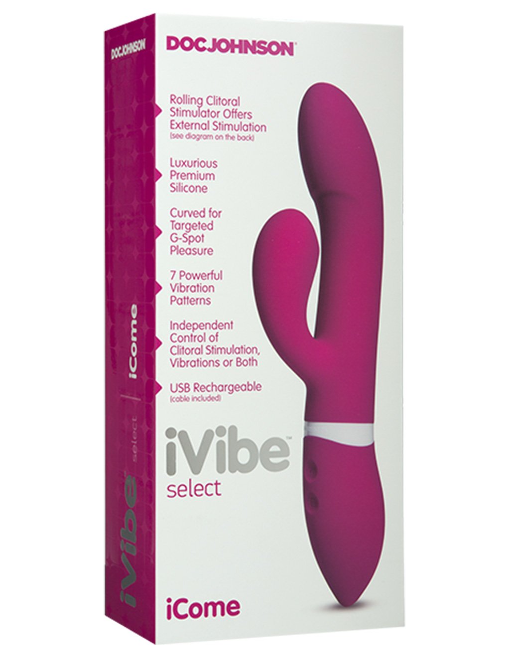 iVibe Select by Doc Johnson iCome Rabbit Vibrator - Novelties - Dual/Multi