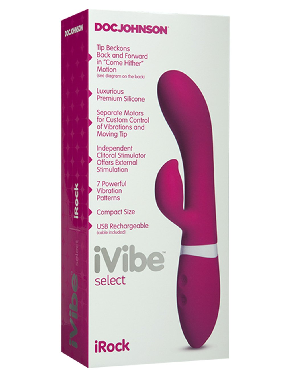 iVibe Select by Doc Johnson iRock Vibrator - Novelties - Dual/Multi