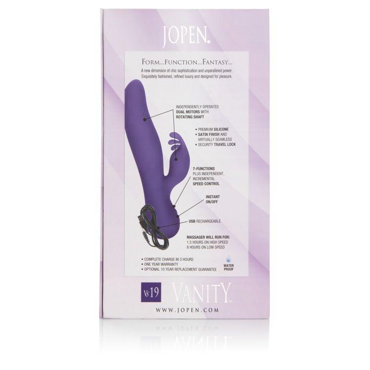Jopen Vanity vs 19 Rabbit Vibrator Purple Package