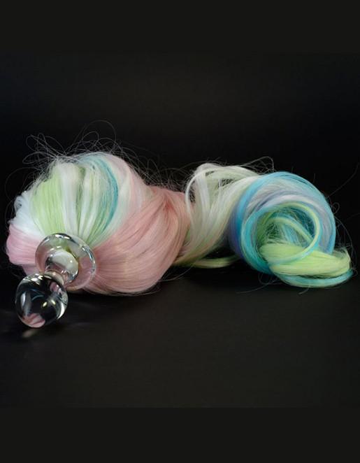 Glass Ponytail Plug Pastel