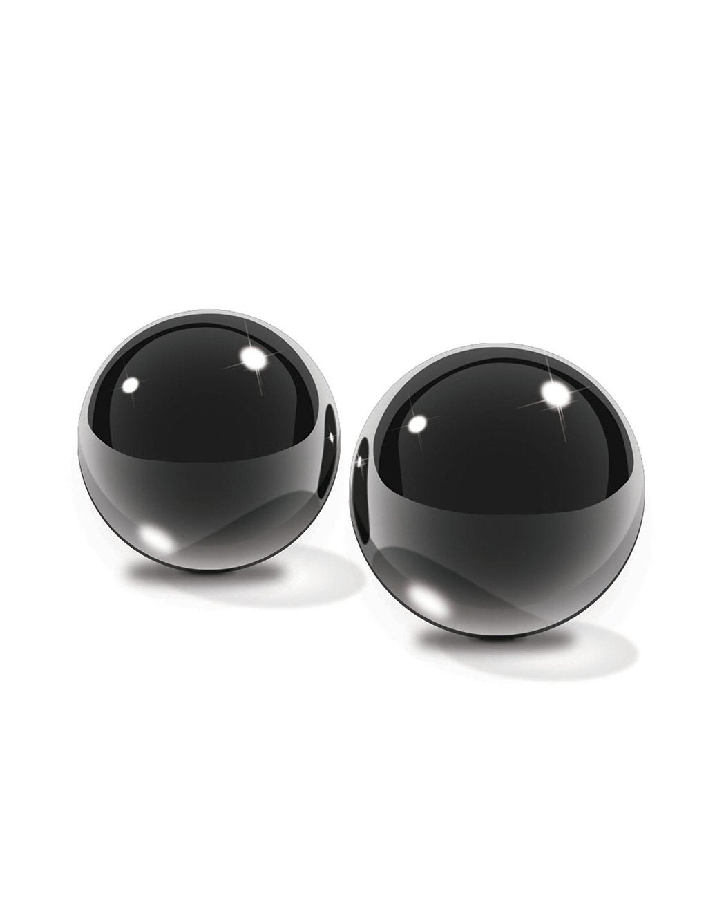 Fetish Fantasy Black Glass Ben-Wa Balls Medium - Novelties - Kegel