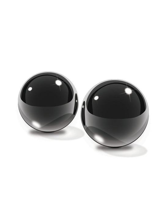 Fetish Fantasy Black Glass Ben-Wa Balls Medium - Novelties - Kegel