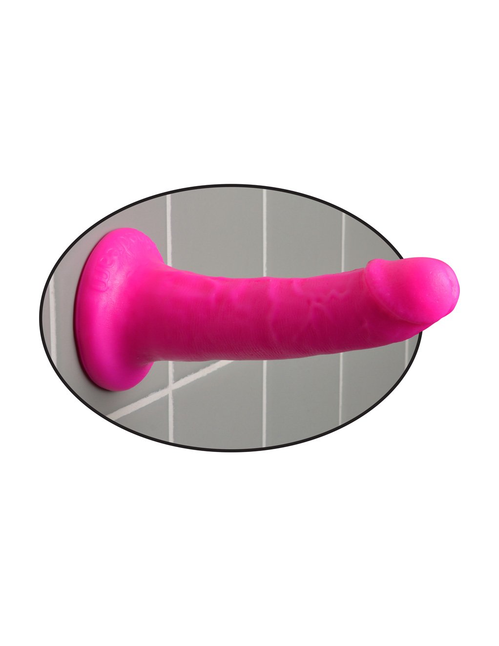 Dillio Pink Slim 6 Inch Suction Cup Dildo Shower