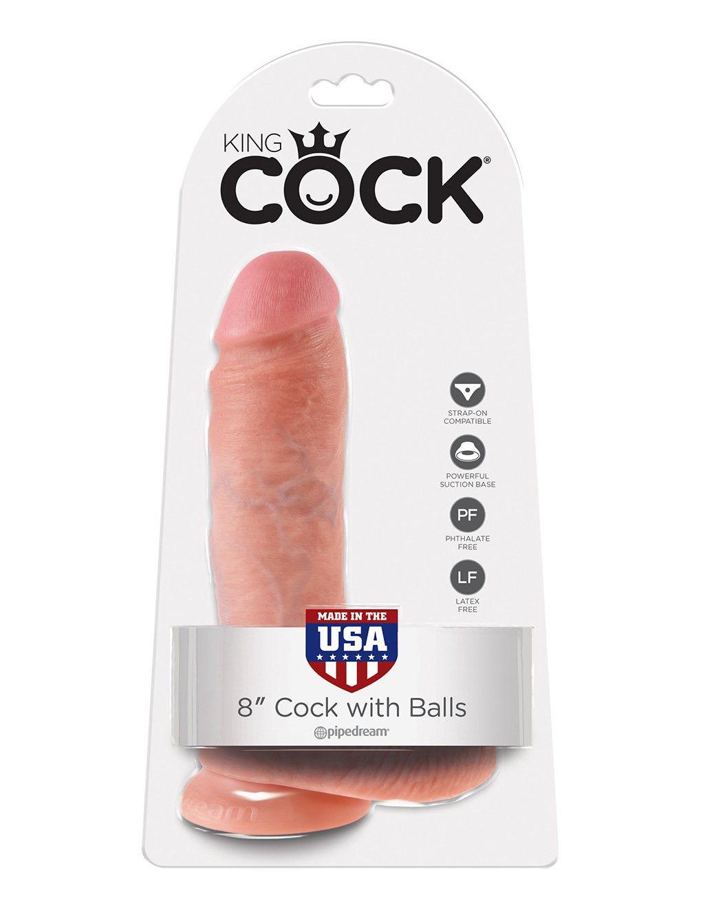 Pipedream King Cock 8 Inch With Balls