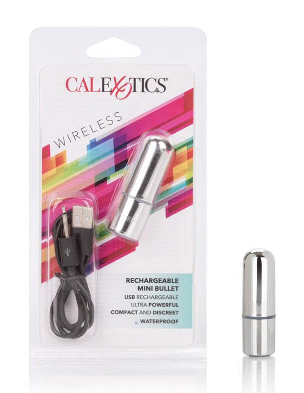 California Exotics Silver Rechargeable Mini Bullet Vibrator Adult