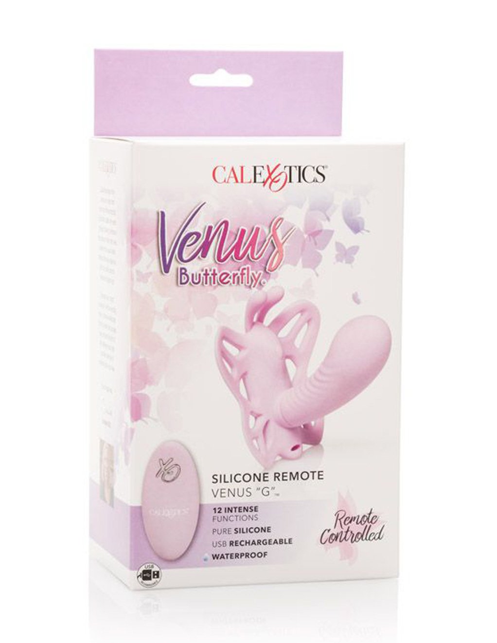 Cal Exotics Pink Venus Butterfly Remote Dual Stimulation Massager Women