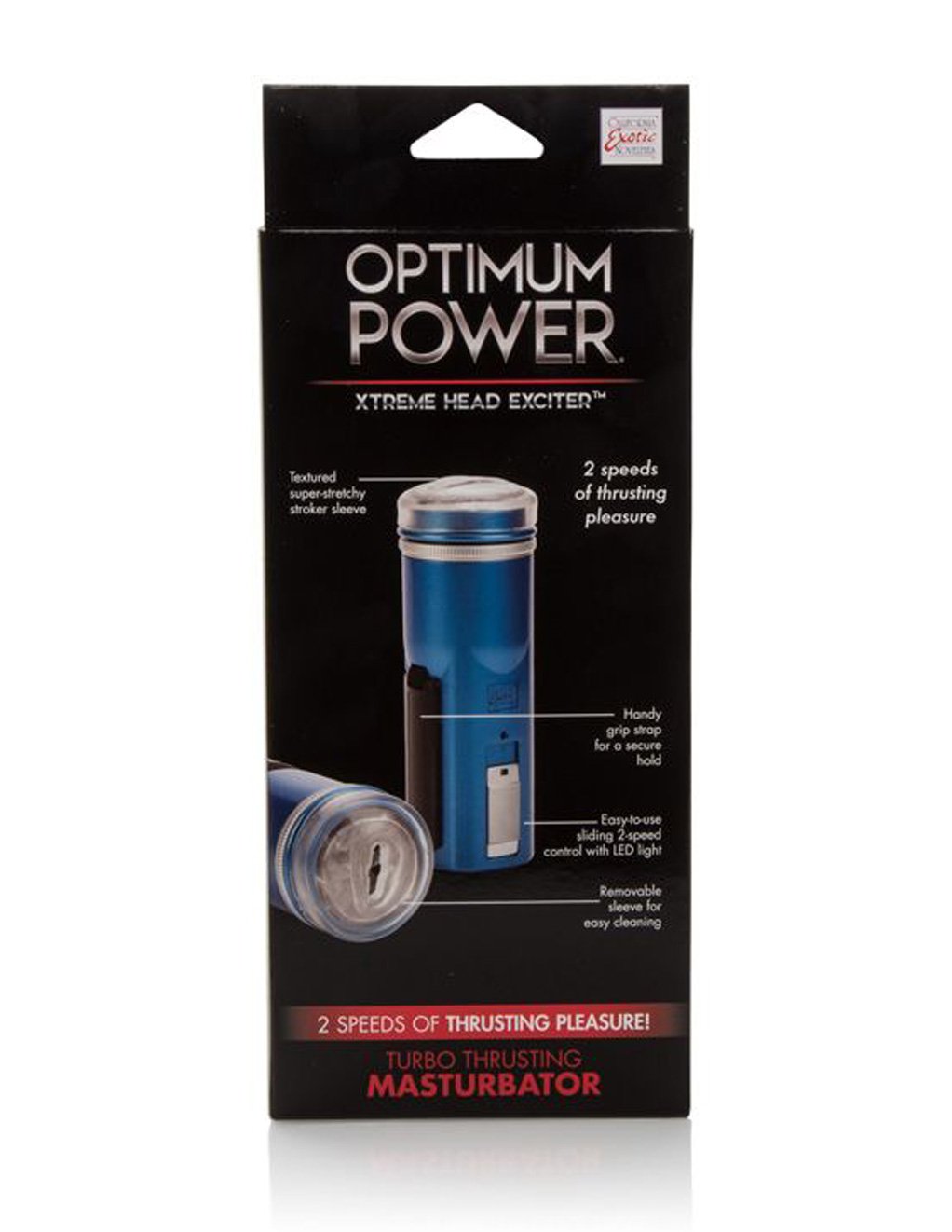 Cal Exotics Optimum Power Xtreme Head Exciter Masturbator packaging alt