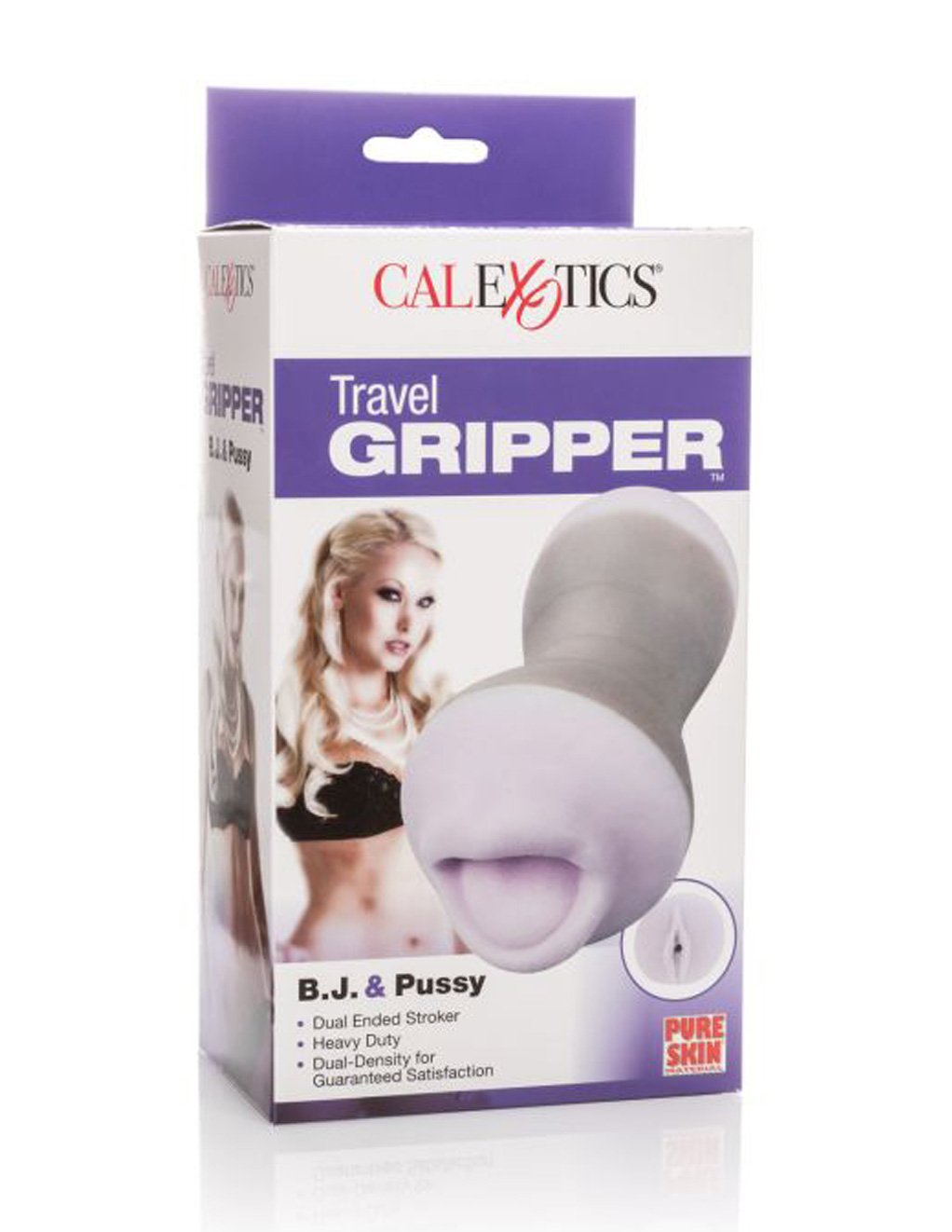 Cal Exotics Travel Gripper BJ & Pussy Masturbator package