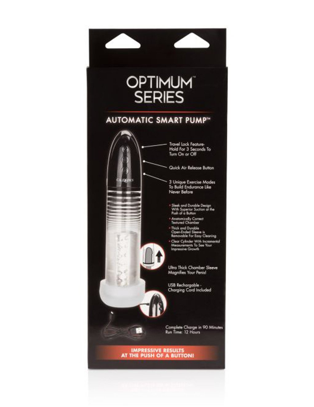 Cal Exotics Black Optimum Series Automatic Smart Penis Pump