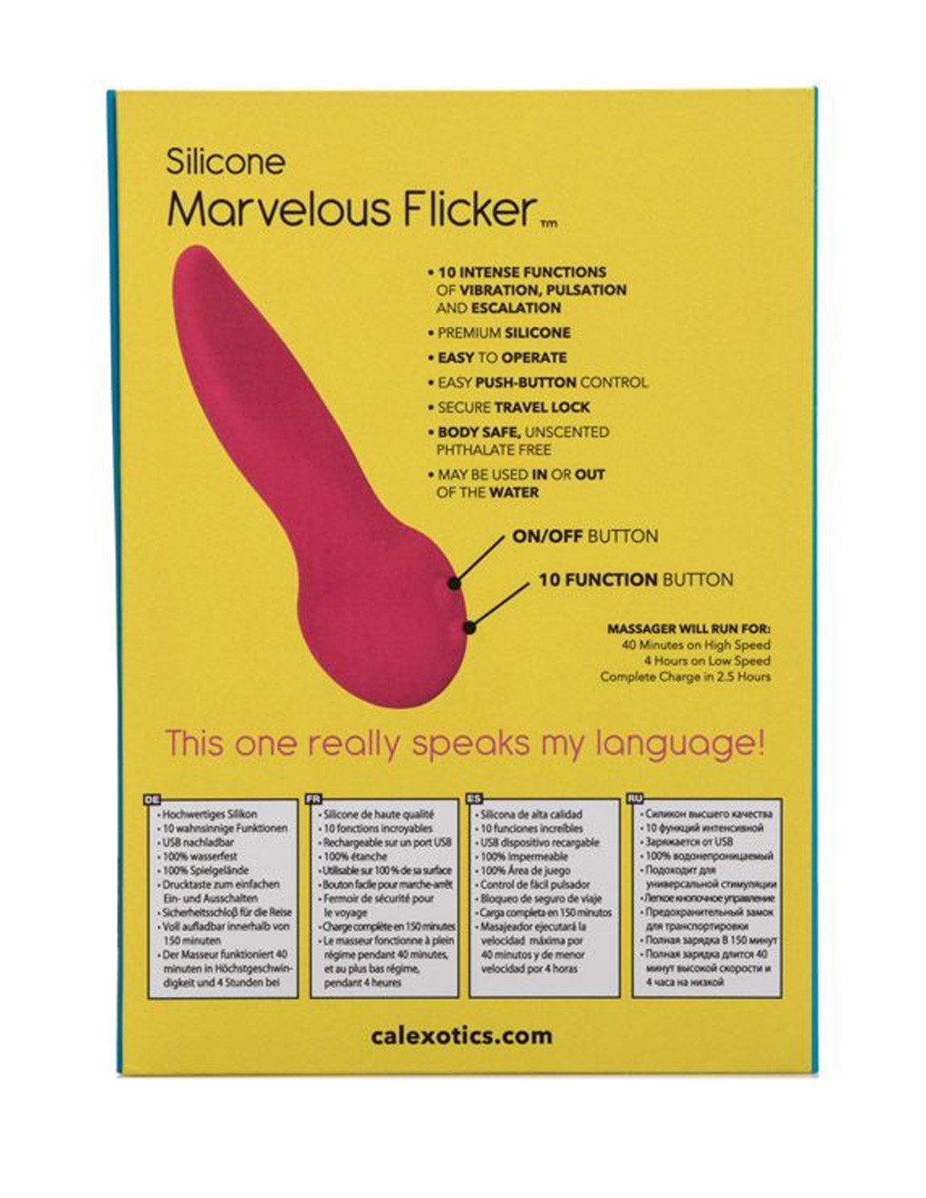 Mini Marvels Marvelous Flicker Clit Massager Package