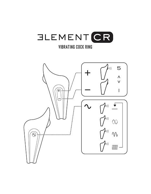 Element CR Vibrating Cockring - Novelties - Cockring