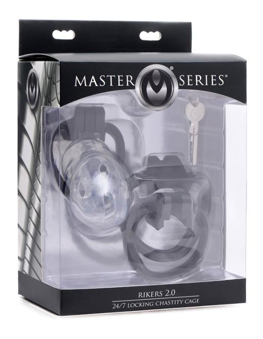 Master Series Rikers 2.0 Locking Chastity Cage Package