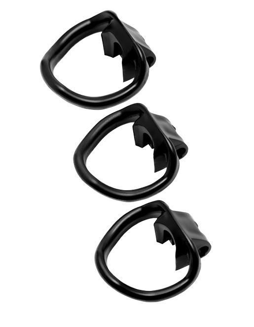 Master Series Rikers 2.0 Locking Chastity Cage Rings