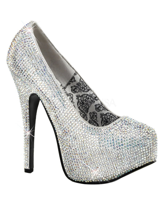 Bordello Teeze Rhinestone Platform Pump